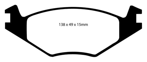 EBC 86-93 Volkswagen Cabriolet 1.8 Redstuff Front Brake Pads - DP3517C