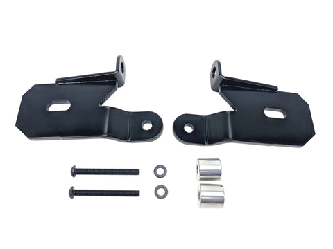 KC HiLiTES 18-19 Jeep Wrangler JL A-Pillar Light Mount Bracket Set (Pair) - Black - 7318