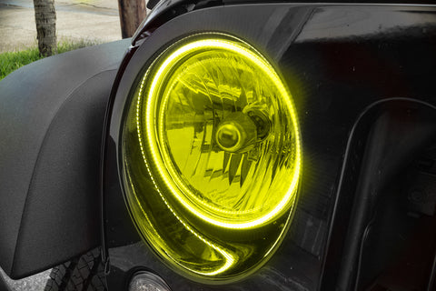 Oracle Jeep Wrangler JK 07-17 LED Waterproof Halo Kit - ColorSHIFT w/ BC1 Controller - 3943-335