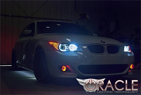 Oracle 03-10 BMW 5 Series LED Headlight Halo Kit - Blue - 2969-002