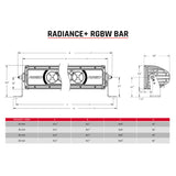 Rigid Industries Radiance+ 50in. RGBW Light Bar - 250053