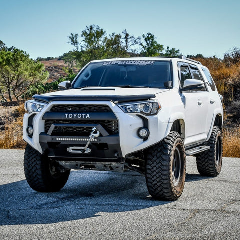 Westin 14-20 Toyota 4Runner Pro-Series Bumper Angular Bull Bar - Textured Black - 58-411155AB