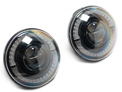 Raxiom 18-26 Jeep Wrangler JL/ 20-26 Gladiator JT HiOutput LED Hlights/Angel Eye DRL-Blk-Clear Lens - J211421