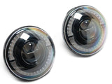 Raxiom 07-08 Jeep Wrangler JK Hi Output LED Headlights/Angel Eye DRL- Black Housing- Clear Lens - J211420