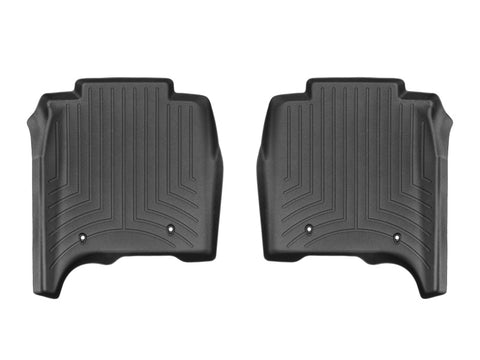 WeatherTech 14-16 Land Rover-Range Rover Rear FloorLiner - Black Long Wheelbase w/ 2nd Row Console - 444805