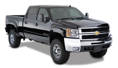 Bushwacker 07-13 Chevy Silverado 1500 Fleetside Pocket Style Flares 4pc 78.7/97.6in Bed - Black - 40924-02