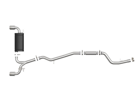 aFe POWER Takeda 2020 Toyota Supra L6-3.0L (t) 3in-2.5in 304 SS CB Exhaust Polished Tips - 49-36043-P