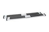 Dee Zee Universal Tubes - 6In Oval - Black Tread Aluminum (ExtCab) - DZ16412