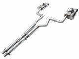 AWE 2024 Ford Mustang Dark Horse S650 RWD SwitchPath Cat-Back Exhaust w/ Quad Chrome Silver Tips - 3025-42375