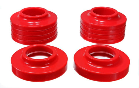 Energy Suspension Jeep Spring Isolators - Red - 2.6102R