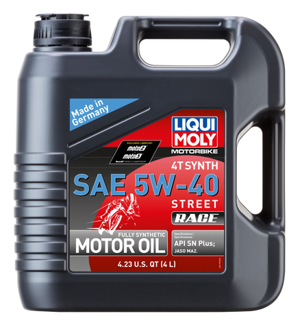 LIQUI MOLY 4L Motorbike 4T Synth 5W40 Street Race - 20076