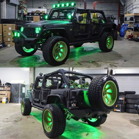 Oracle 7in High Powered LED Headlights - Black Bezel - ColorSHIFT - 5769-330