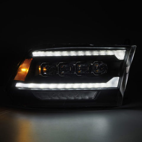AlphaRex 09-18 Ram 2500 NOVA LED Proj Headlights Plank Style Chrome w/Activ Light/Seq Signal/DRL - 880556