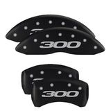 MGP 4 Caliper Covers Engraved Front & Rear Style 1/Chrysler Wing Black finish silver ch - 32005SCW1BK