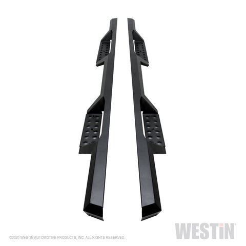 Westin 04-13 Chevy Silverado 1500 Crew Cab 2004-2013 HDX Drop Nerf Step Bars - Textured Black - 56-11955