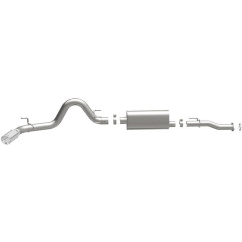 MagnaFlow Cat-Back 2016 Toyota Tacoma 3.5L V6 SS 3in Single Pass Side Exit Rear 4in Tip - 19291