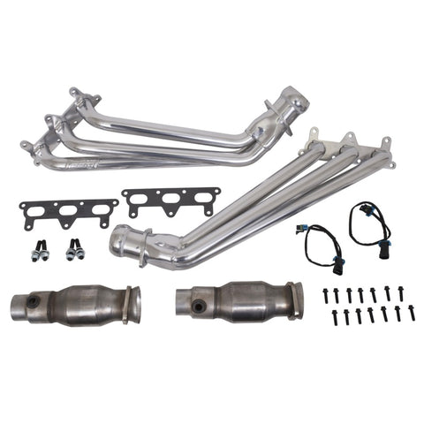 BBK 10-11 Camaro V6 Long Tube Exhaust Headers With Converters - 1-5/8 Silver Ceramic - 40410