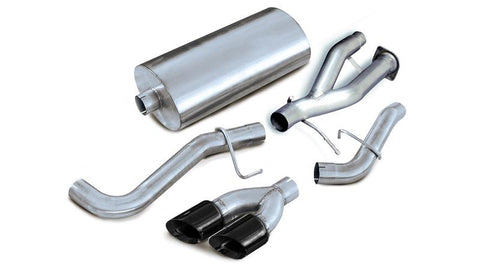Corsa 2002-2006 Cat-Back Exhaust w/Black Twin 4in Tips 02-06 Cadillac Escalade 6.0L V8 - 14220BLK