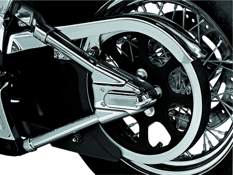 Kuryakyn Swingarm Cover Kit - Unlighted 00-07 Softail Models Chrome - 8256