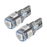 Oracle T10 5 LED 3 Chip SMD Bulbs (Pair) - Amber - 4801-005