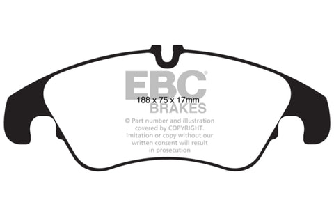 EBC 11 Audi A6 2.0 Turbo Yellowstuff Front Brake Pads - DP42022R