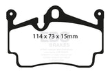 EBC Racing 12-16 Porsche Boxster (Cast Iron Disc Only) RP-1 Race Rear Brake Pads - DP81920RP1