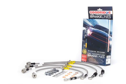 Goodridge 17-18 Honda Civic Si (Si Model Only) SS Brake Line Kit - 20040