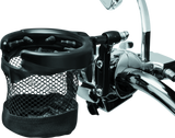 Kuryakyn Drink Holder With Basket Perch Mount Gloss Black - 1738