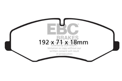 EBC 10-14 Land Rover LR4 5 Yellowstuff Front Brake Pads - DP42060R