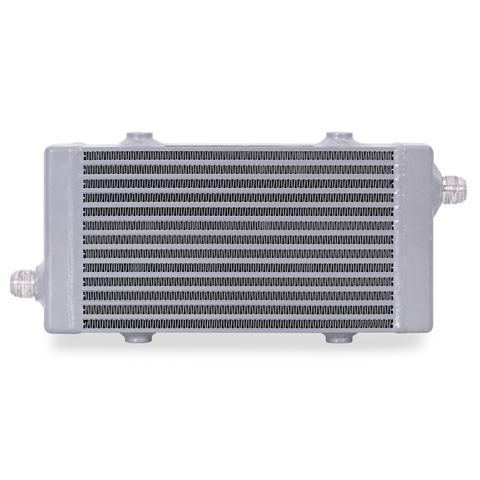 Mishimoto Universal Small Bar and Plate Cross Flow Silver Oil Cooler - MMOC-SP-SSL