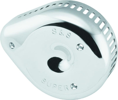 S&S Cycle Slasher Slotted Air Cleaner Cover For Super E/G Carbs - Chrome - 17-0004