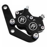 Performance Machine Front Narrow 4 Piston Classic Caliper/Bracket - Contrast Cut - 1219-0017-BM