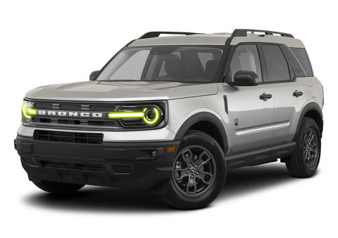 Oracle 2021 Ford Bronco Sport RGB+W Headlight DRL + Halo - ColorSHIFT w/ 2.0 Controller - 1454-333