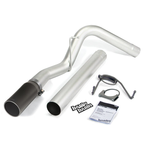 Banks Power 10-13 Dodge 6.7L CCLB Monster Exhaust System - SS Single Exhaust w/ Black Tip - 49774-B