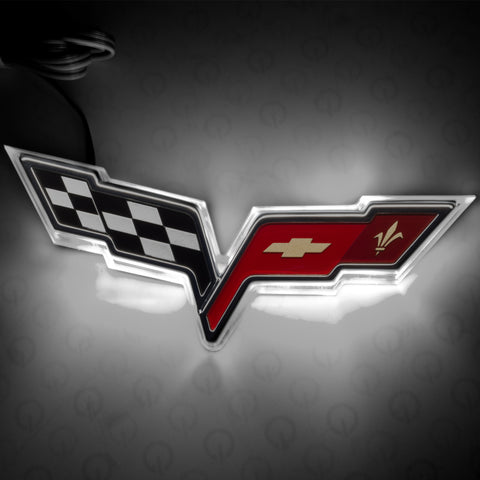 Oracle Chevrolet Corvette C6 Illuminated Emblem - White - 3099-001