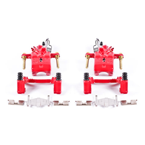 Power Stop 96-01 Infiniti I30 Rear Red Calipers w/Brackets - Pair - S2000