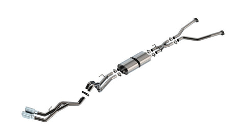 Borla 22-24 Toyota Tundra 3.4L V6 (Inc. Hybrid) Ext. Cab/STD Bed/145.7in WB S-Type Cat-Back - Chrome - 140939