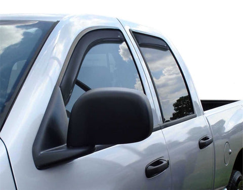 AVS 06-08 Dodge RAM 1500 Mega Cab Ventvisor In-Channel Front & Rear Window Deflectors 4pc - Smoke - 194845