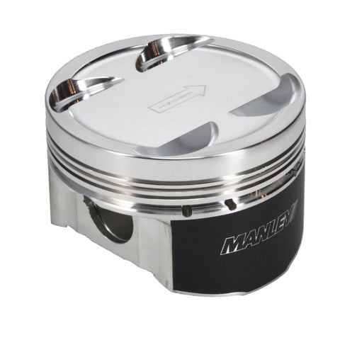 Manley 03-06 EVO VIII/IX 87.0mm-Bore +2.0mm Over Size-10.0/10.5 CR Dish Piston Set with Rings - 619220C-4