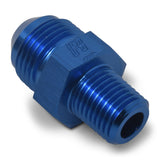 Russell Performance -8 AN to 3/8in NPT Straight Flare to Pipe (Blue) (25 pcs.) - 660488