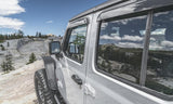 AVS 2018 Jeep Wrangler Unlimited (4-Door) Ventvisor Outside Mount Window Deflectors 4pc - Smoke - 94183