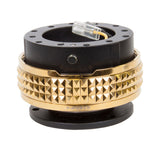 NRG Quick Release Kit - Pyramid Edition - Black Body / Chrome Gold Pyramid Ring - SRK-210BK/CG