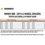 Mishimoto Wheel Spacers - 5x114.3 - 60.1 - 15 - M12 - Black - MMWS-005-150BK