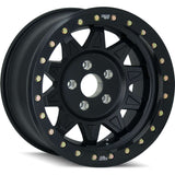 Dirty Life 9302 Roadkill Race 17x9/8x165.1 BP/-14mm Offset/130.8mm Hub Matte Black Wheel - Beadlock - 9302-7981MB14