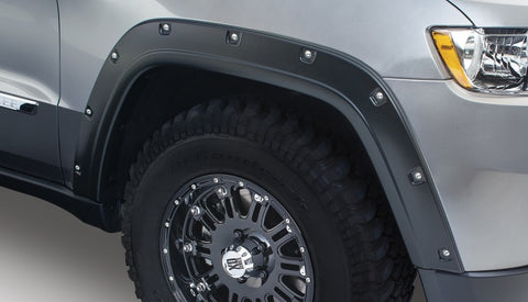 Bushwacker 11-18 Jeep Grand Cherokee Pocket Style Flares 2pc Does Not Fit SRT8 - Black - 10075-02