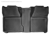 WeatherTech 07-13 Chevrolet Silverado Crew Cab Rear FloorLiner - Black - 440660