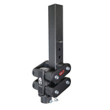 Gen-Y Spartan Torsion-Flex 5in Offset 4in SQ Tube Gooseneck 2-5/16in Coupler Standard Height - GH-7092