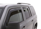 AVS 07-18 Jeep Patriot Ventvisor In-Channel Front & Rear Window Deflectors 4pc - Smoke - 194359
