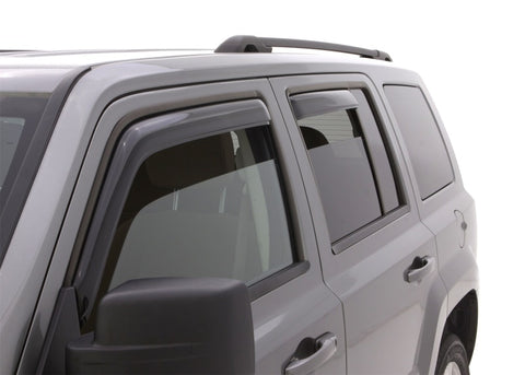 AVS 07-18 Jeep Patriot Ventvisor In-Channel Front & Rear Window Deflectors 4pc - Smoke - 194359