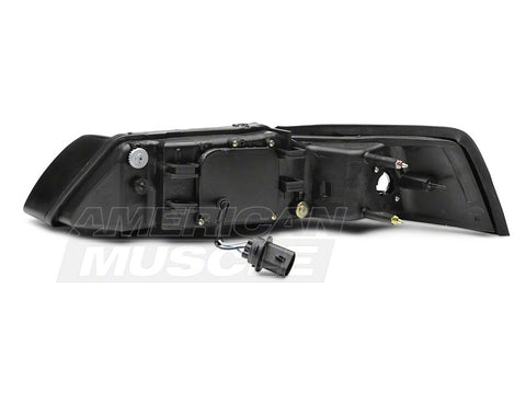 Raxiom 99-04 Ford Mustang Axial Series Projector Headlights- Blk Housing (Smoked Lens) - 49126